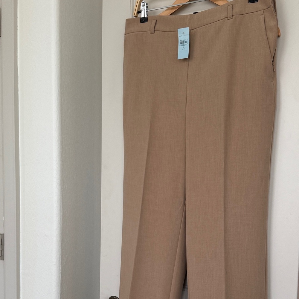 Ann Taylor Tailored Tan Dress Pants